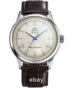 Montre Automatique Homme Orient RA-BB0003Y30B Cuir Bambino 38mm Cadran Ivoire
