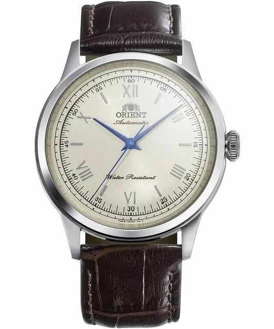 Montre Automatique Homme Orient Ra-bb0003y30b Cuir Bambino 38mm Cadran Ivoire