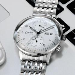 Montre Automatique LUOBIN Homme SILVER WHITE COLOR Acier Inoxydable 316L