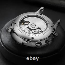 Montre Automatique LUOBIN Homme SILVER WHITE COLOR Acier Inoxydable 316L