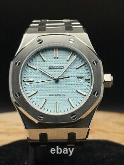 Montre Automatique Mécanique Bonne Qualité Seiko Mod Bleue Cadran Homme