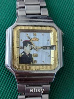 Montre Automatique Orient Saddam Hussein Irak Rare Atypique Format TV Collector Montre Automatique Orient Saddam Hussein Irak Rare Atypique Format TV Collector