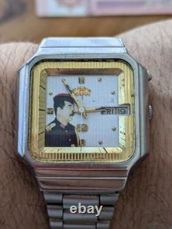 Montre Automatique Orient Saddam Hussein Irak Rare Atypique Format TV Collector Montre Automatique Orient Saddam Hussein Irak Rare Atypique Format TV Collector