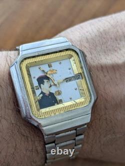 Montre Automatique Orient Saddam Hussein Irak Rare Atypique Format TV Collector Montre Automatique Orient Saddam Hussein Irak Rare Atypique Format TV Collector