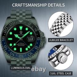 Montre Automatique PAGANI DESIGN 40mm Saphir GMT Homme Luxe