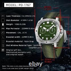 Montre Automatique Pour Homme Pagani Design PD-1767 41 mm Acier Inoxydable