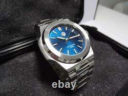 Montre Automatique SAN MARTIN SN076-G 42mm Cadran Bleu Saphir NEUF