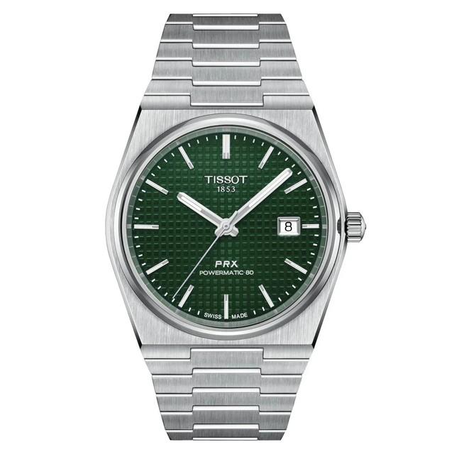 Montre Automatique Tissot Prx Powermatic 80 Ss 40 Mm Cadran Vert T137.407.11