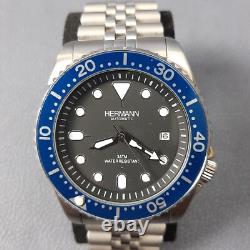 Montre Bracelet Hermann Automatique Miyota 8215 Pour Homme En Acier Inoxydable Montre Bracelet Hermann Automatique Miyota 8215 Pour Homme En Acier Inoxydable