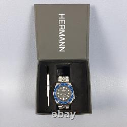 Montre Bracelet Hermann Automatique Miyota 8215 Pour Homme En Acier Inoxydable Montre Bracelet Hermann Automatique Miyota 8215 Pour Homme En Acier Inoxydable