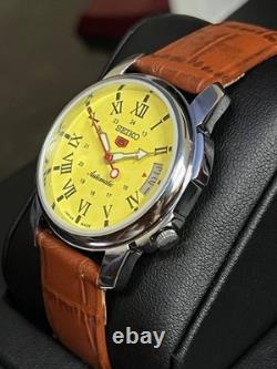 Montre-Bracelet Homme Seiko Automatique Vintage Reconditionnée Cadran Jaune