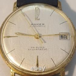 Montre-Bracelet Vintage Homme''Anchor'' Automatique 25 Rubis Antique