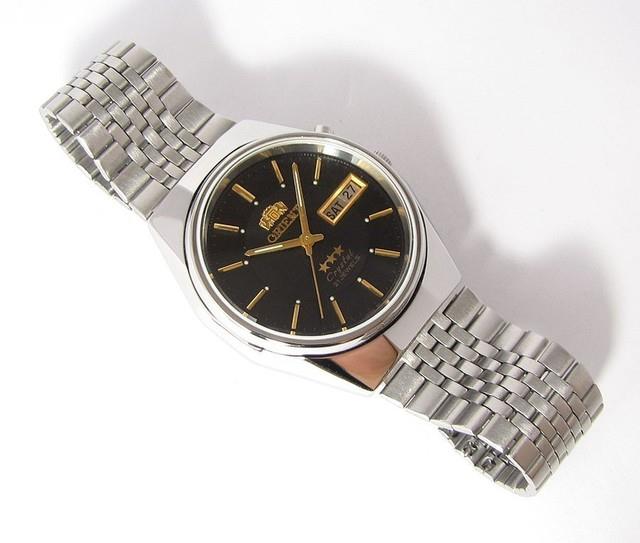 Montre-bracelet Vintage Orient Crystal 3 Stars Homme Automatique Japon