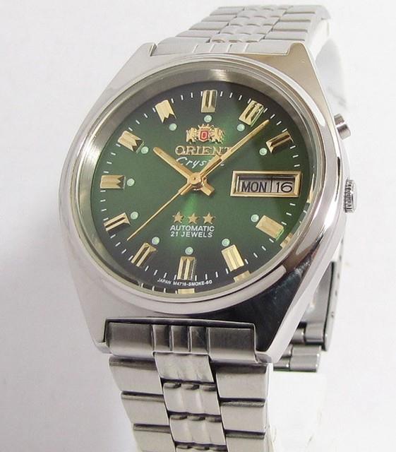 Montre-bracelet Vintage Orient Crystal 3 Stars Homme Automatique Japon