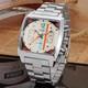 -montre Carrée Multifonctionnelle Pour Homme, Automatique, Acier Inoxydable, Vin