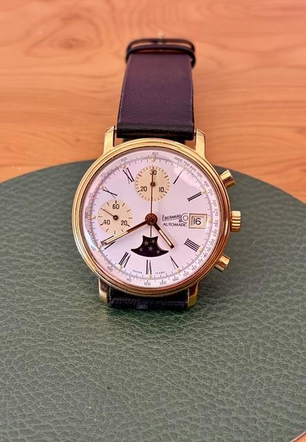 Montre Chronographe Automatique Eberhard Swiss Watch Automatic Vintage