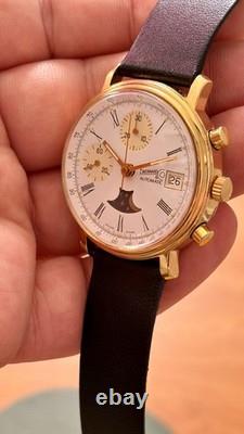 Montre Chronographe Automatique EBERHARD Swiss Watch Automatic Vintage