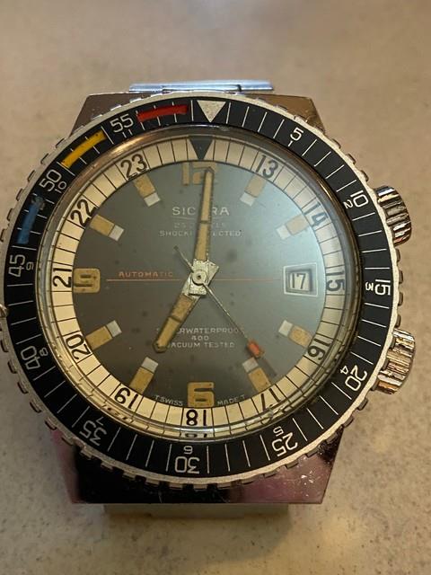 Montre De Plong&eacute;e Vintage &Agrave; Remontage Automatique Sicura Superwaterproof 400