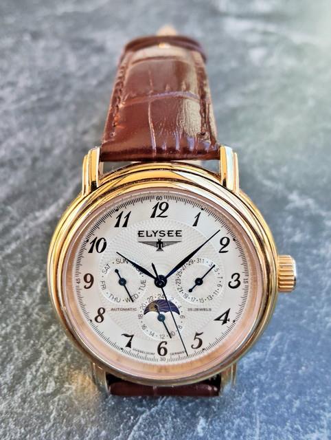 Montre Elysee Automatic Phase De Lune Germany Pour Homme Jour/date