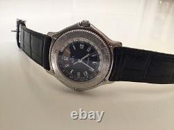 Montre Ebel Voyager 38 mm Homme en acier Automatique 1991- Ref 9124913-GMT