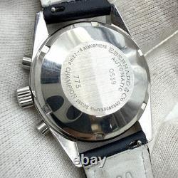 Montre Eberhard Champion 775 Réf. 31027 Automatique Date Blanche CAL 7750