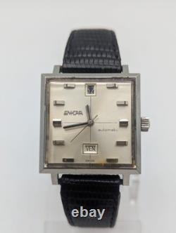 Montre Enicar Sherpa 100, Automatique, Date et Jour, Fonctionne