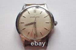 Montre Eterna-Matic automatic acier, cal 1254UC. Fonctionne