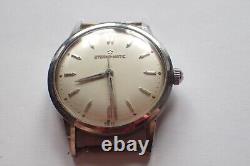 Montre Eterna-Matic automatic acier, cal 1254UC. Fonctionne