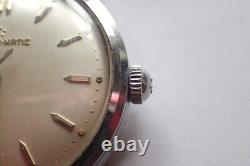 Montre Eterna-Matic automatic acier, cal 1254UC. Fonctionne