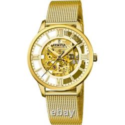 Montre Festina F206671 en acier inoxydable, analogique et automatique, 41,5 mm