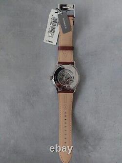 Montre Fossil Flynn automatique squelette avec bracelet cuir