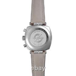 Montre Herbelin 35664AP24BR bracelet en cuir marron cadran noir analogique 42 mm