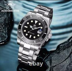 Montre Homme Addiesdive Plongée Acier Inox Quartz Diver 200M Luxe Etanche Neuf Montre Homme Addiesdive Plongée Acier Inox Quartz Diver 200M Luxe Etanche Neuf