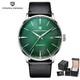 Montre Homme Automatique Pagani Design Pd-2770 Cuir Noir & Cadran Vert