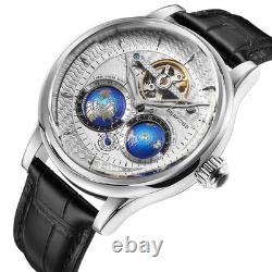 Montre Homme Automatique SEAKOSS? Tourbillon Double Planète Terre Rotative