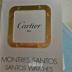 Montre Homme Cartier Santos Octogone Automatique Acier/Or 18k Dateur, box+papier