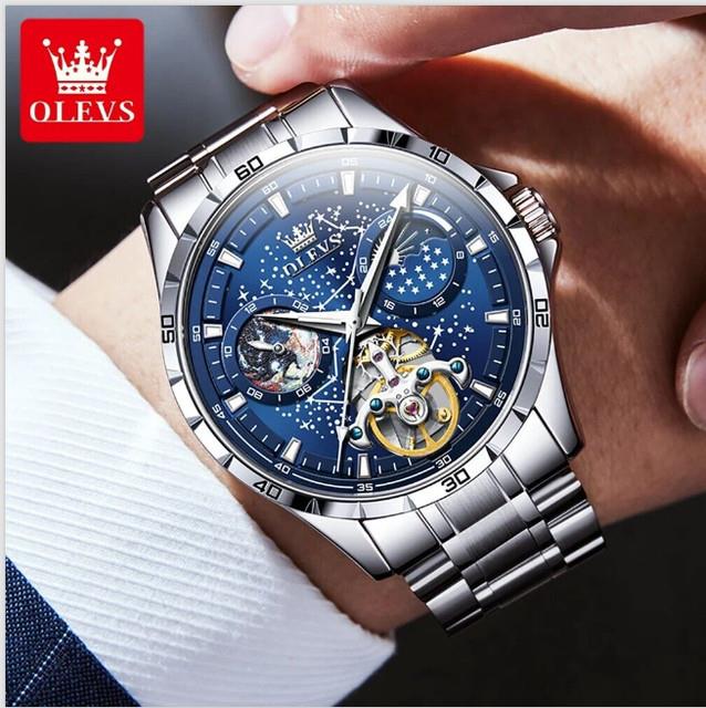 Montre Homme M&eacute;canique Etanche Automatique Vintage Cadeaux Luxe Original Bijoux