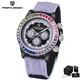 Montre Homme Pagani 40mm Automatique Chronographe Lunette Arc-en-ciel Saphir