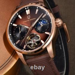 Montre Homme Pagani Design PD-YS021 tourbillon cadran marron boîtier doré