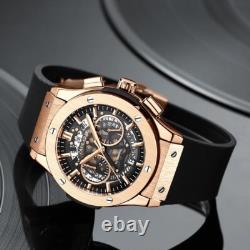 Montre Homme Paulareis Automatique- BLACK & GOLD MODEL Style San Martin NH35 Montre Homme Paulareis Automatique- BLACK & GOLD MODEL Style San Martin NH35