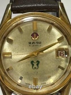 Montre Homme Rado Green Horse Automatique Vintage Fonctionne Années 60 Ton Or