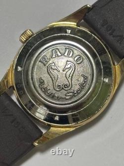 Montre Homme Rado Green Horse Automatique Vintage Fonctionne Années 60 Ton Or