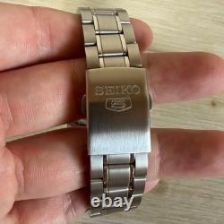 Montre Homme SEIKO 5 7S26-02W0 Automatique Cadran Or Noir Arrière Exposition