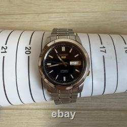 Montre Homme SEIKO 5 7S26-02W0 Automatique Cadran Or Noir Arrière Exposition