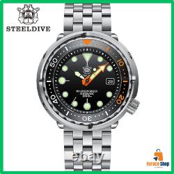 Montre Homme STEELDIVE SDGrenoble 5C Plongée 300m NH35 Lunette Céramique Étanc