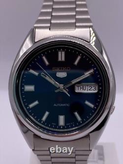 Montre Homme Seiko 5 Automatique Cadran Bleu Acier Inoxydable Bracelet Snxs77k1 Montre Homme Seiko 5 Automatique Cadran Bleu Acier Inoxydable Bracelet Snxs77k1