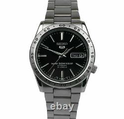 Montre Homme Seiko 5 Automatique Cadran Noir Acier Argenté SNKE01K1 Montre Homme Seiko 5 Automatique Cadran Noir Acier Argenté SNKE01K1
