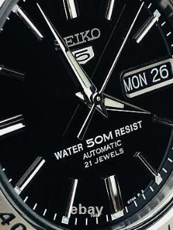Montre Homme Seiko 5 Automatique Cadran Noir Acier Argenté SNKE01K1 Montre Homme Seiko 5 Automatique Cadran Noir Acier Argenté SNKE01K1