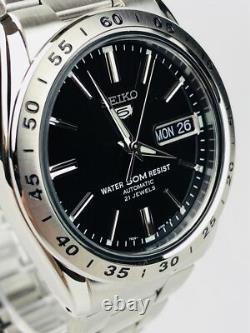 Montre Homme Seiko 5 Automatique Cadran Noir Acier Argenté SNKE01K1 Montre Homme Seiko 5 Automatique Cadran Noir Acier Argenté SNKE01K1