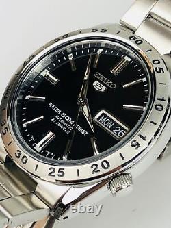 Montre Homme Seiko 5 Automatique Cadran Noir Acier Argenté SNKE01K1 Montre Homme Seiko 5 Automatique Cadran Noir Acier Argenté SNKE01K1